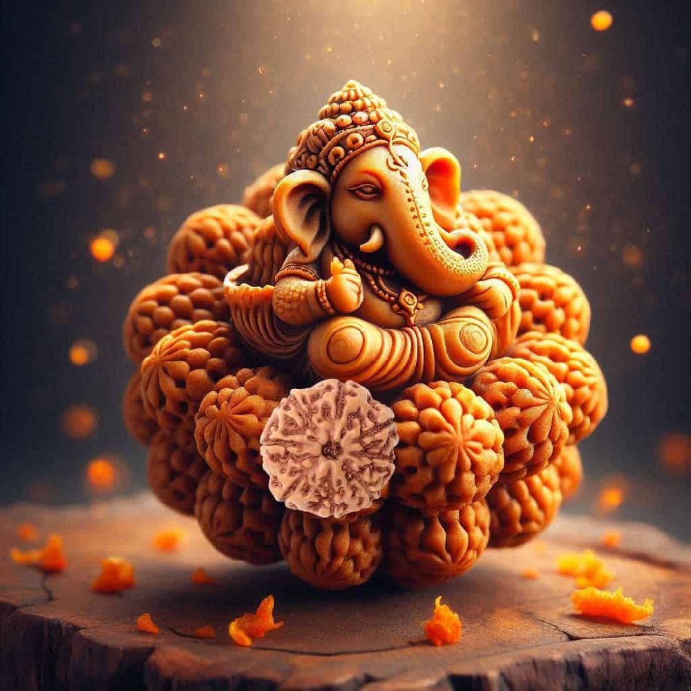 8 Mukhi Rudraksha Embodying the Power of Lord Ganesh